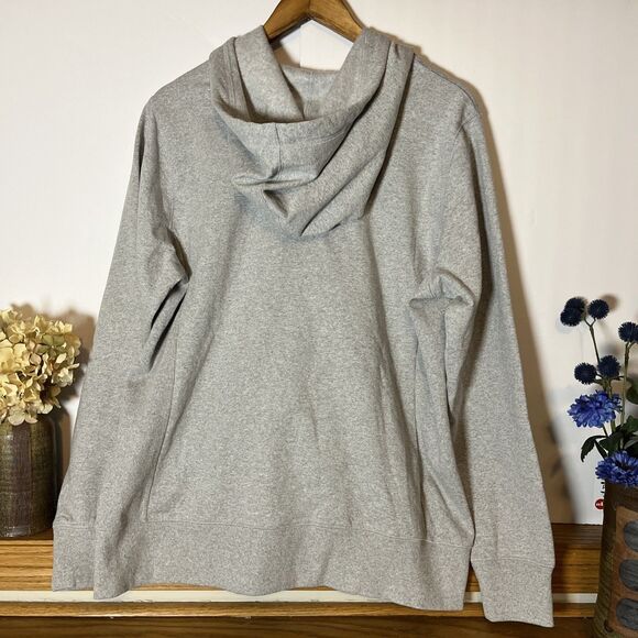 District Womens Re-Fleece Full Zip Hoodie Light Gray DT8103 Size XL - Picture 4 of 4